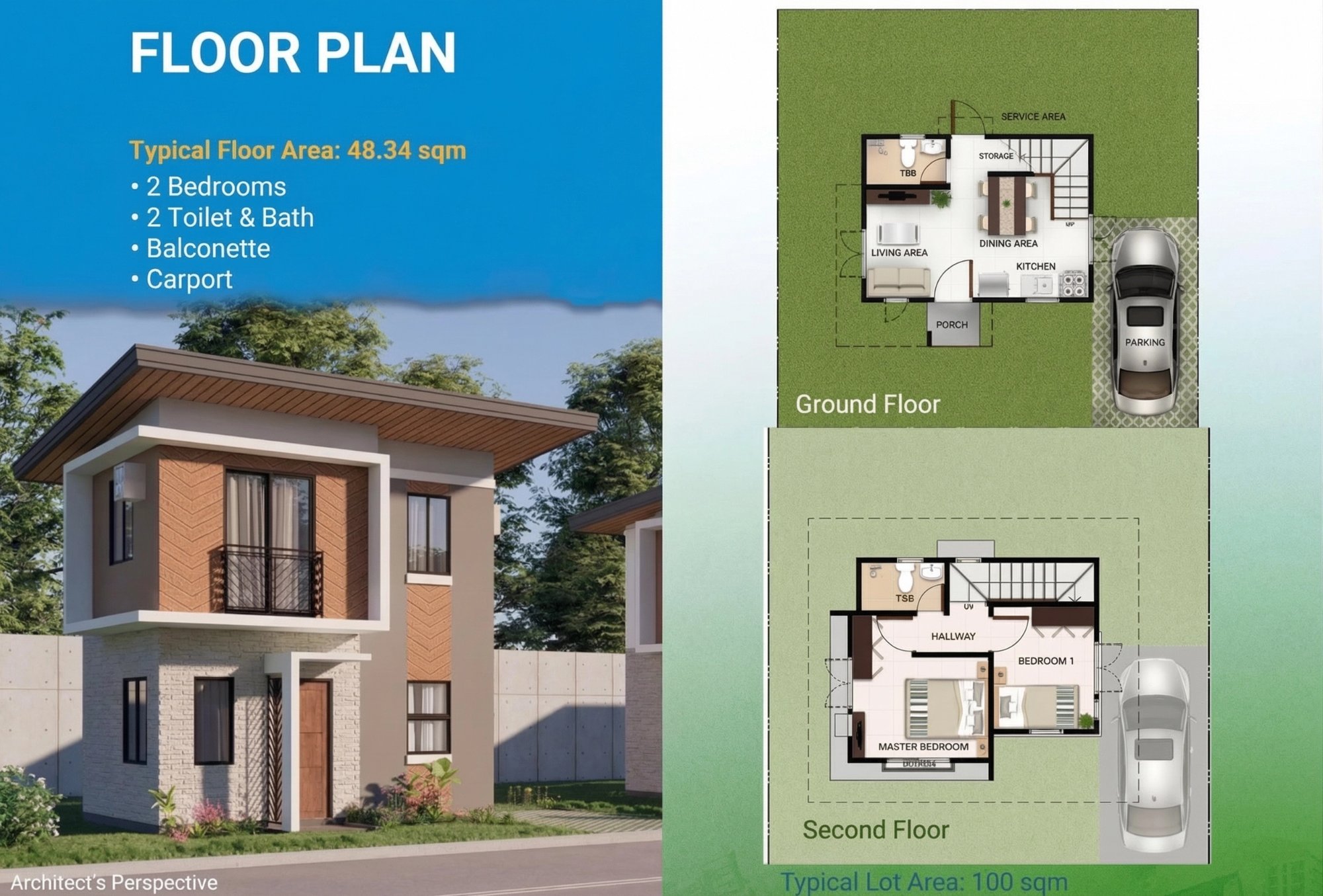 Casa Mira Prime Ormoc single detached house and lot render